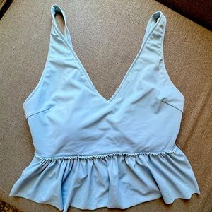 Kortni Jeane Blue Swim Top
